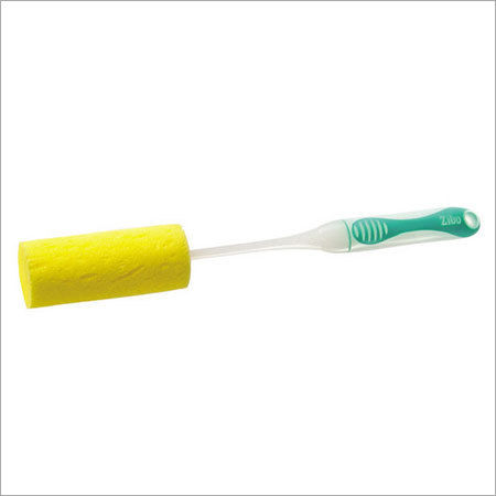 Zibo Yellow Foam Bottle Cleaning Brush