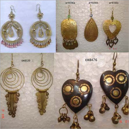 Fashion Brass Earring Set