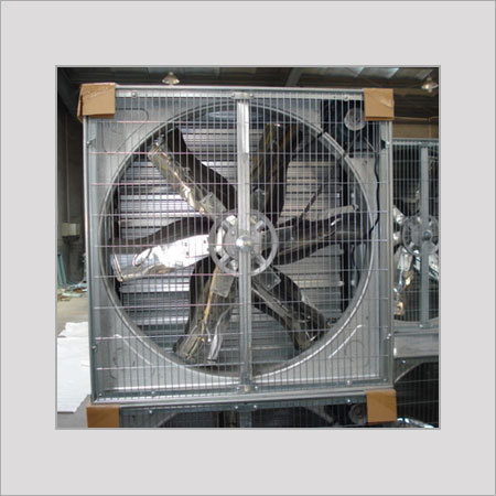 Heavy Duty Poultry Exhaust Fan - Galvanized Steel Frame, 1380x1380x450mm | 43070m3/h Air Capacity, Low Noise a 65dB, Lightweight Design
