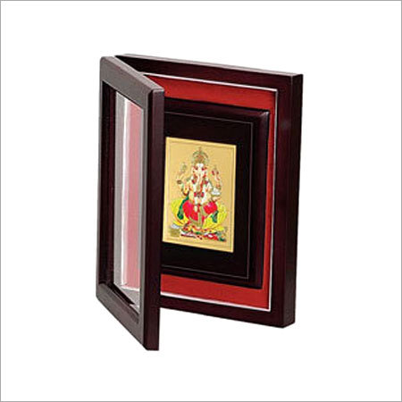 Indian Designer Gold Plated Ganesh Ji Photo Frame