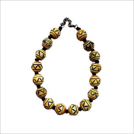 Designer Horn Bead Necklace