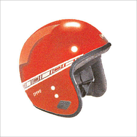 Open Face Red Helmet