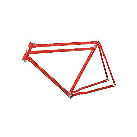 Double Bar Bicycle Frame - Finely Welded, 20" to 28" Sizes, Red Color, Durable Load Capacity