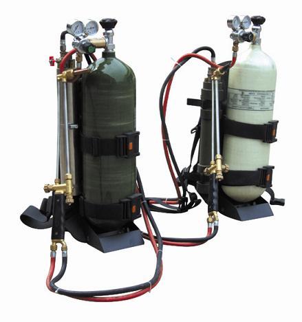 व्हाइट सिंगल नैपसैक टाइप फ्लेम मेटल कटर