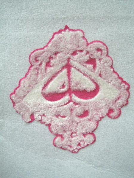 पिंक वाइब्रेंट कलर्स हीट ट्रांसफर फ्लॉक