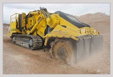 Yellow Terrain Leveller Surface Excavation Unit