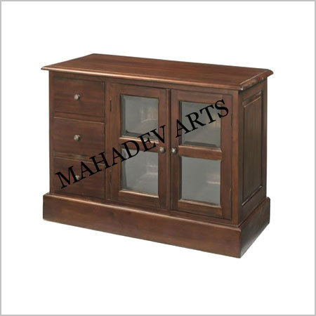 दराज के साथ लकड़ी का टीवी कैबिनेट इनडोर फर्नीचर