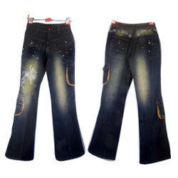 Ladies Embroidered Jeans