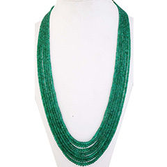 Natural Emerald Beads Necklace