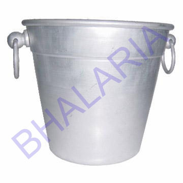 प्लेन एल्युमिनियम आइस बकेट