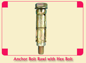 हेक्स बोल्ट के साथ एंकर बोल्ट रॉल उपयोग: फिटिंग/फिक्सिंग