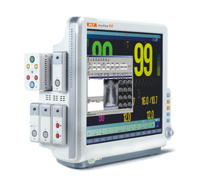 Multi-Parameter Patient Monitor - High-Resolution Color TFT LCD, Real-Time S-T Segment Analysis, Multi-Lead ECG Display, Built-In Rechargeable Battery, Networking Capacity, Unique Accessory Management Cabinet