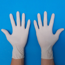 Disposable Latex Examination Gloves - 9 Inches, White Color | Comfortable, Beaded Cuff, Powdered, Economical For Cleaning, Food, Industrial, And Medical Use