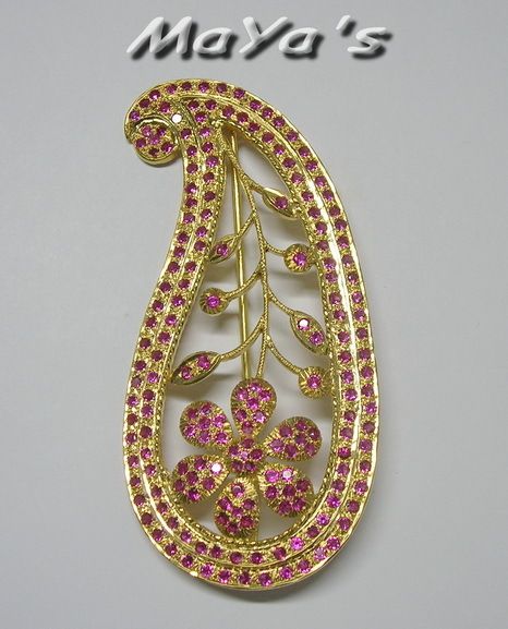 Gemstone Brooch