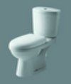 White Two Piece Ceramic Toilet