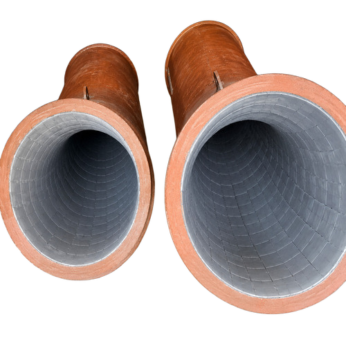 High Alumina Pipeline - Al2O3 78-80%, Variable Diameter, Standard Flange | Abrasion, Chemical, Thermal Shock Resistant, Economical, Low Maintenance
