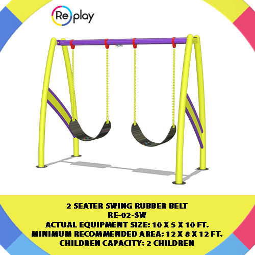 Two Seater Swing Rubber Belt