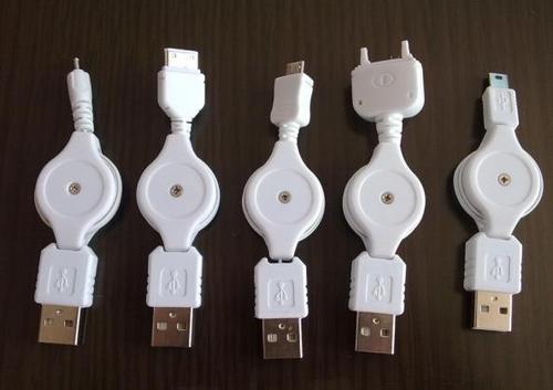  USB पुरुष श्रृंखला वापस लेने योग्य केबल 