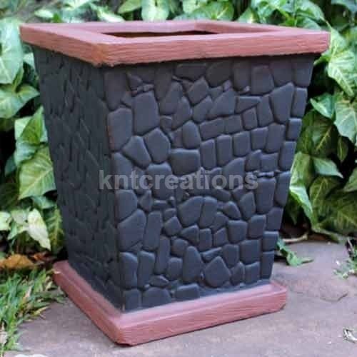 Pebble Planter - Handcrafted Resin with Glass Fiber Reinforcement | 100% Waterproof, Lightweight, Weather Resistant, Custom Designs Available