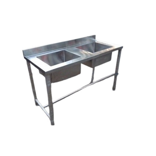 Ss Double Sink Tables - Feature: Durable