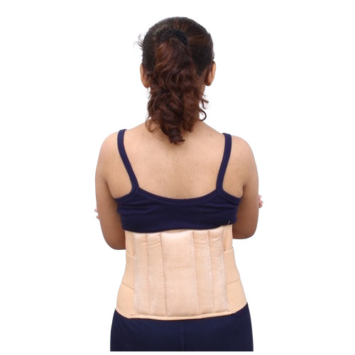 Medical Sacro Lumber Belt - Color: Cream And Grey