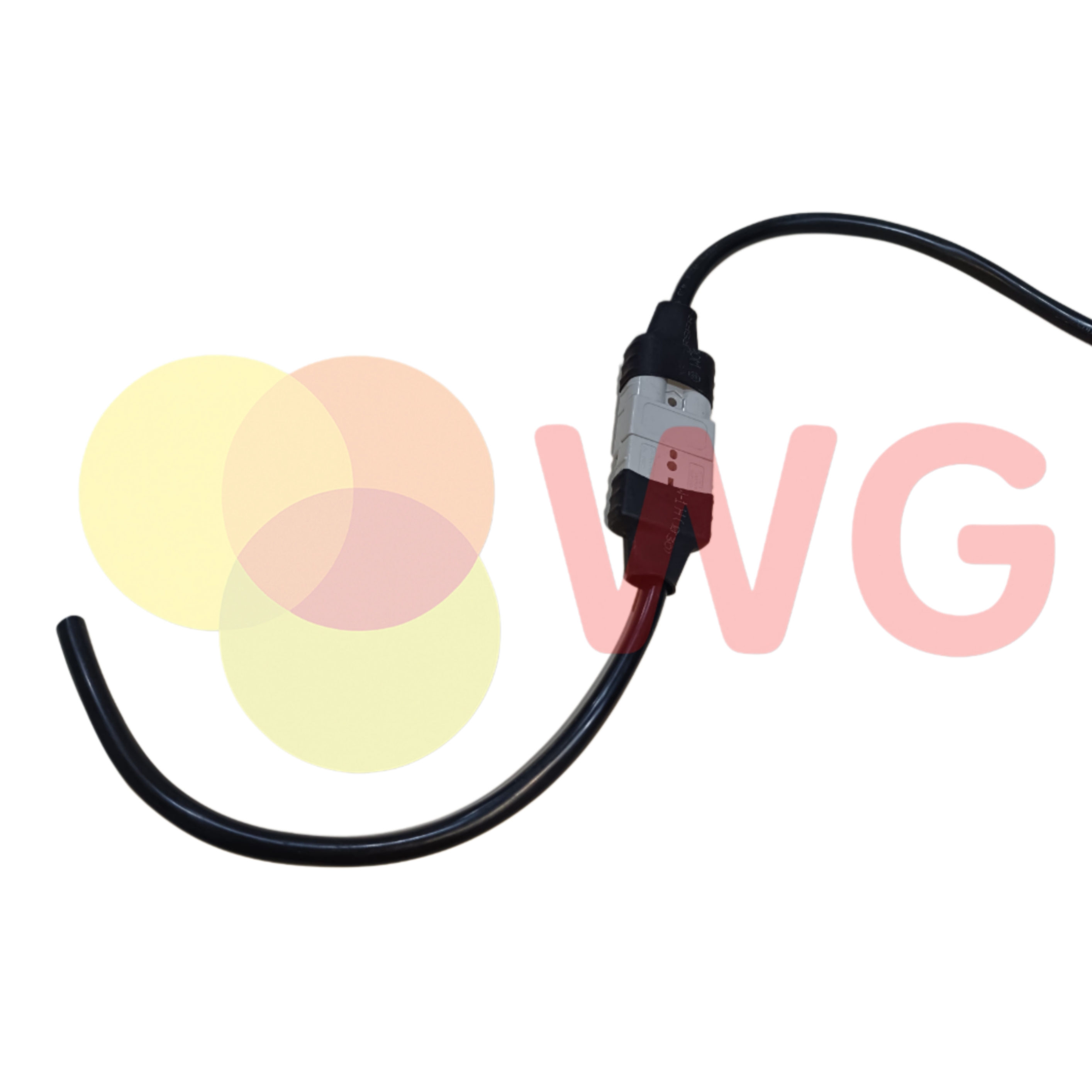 Charging Connector Set - Plastic & Sheet Metal, 50A, 2 Pins, Short Lead, EV Charging