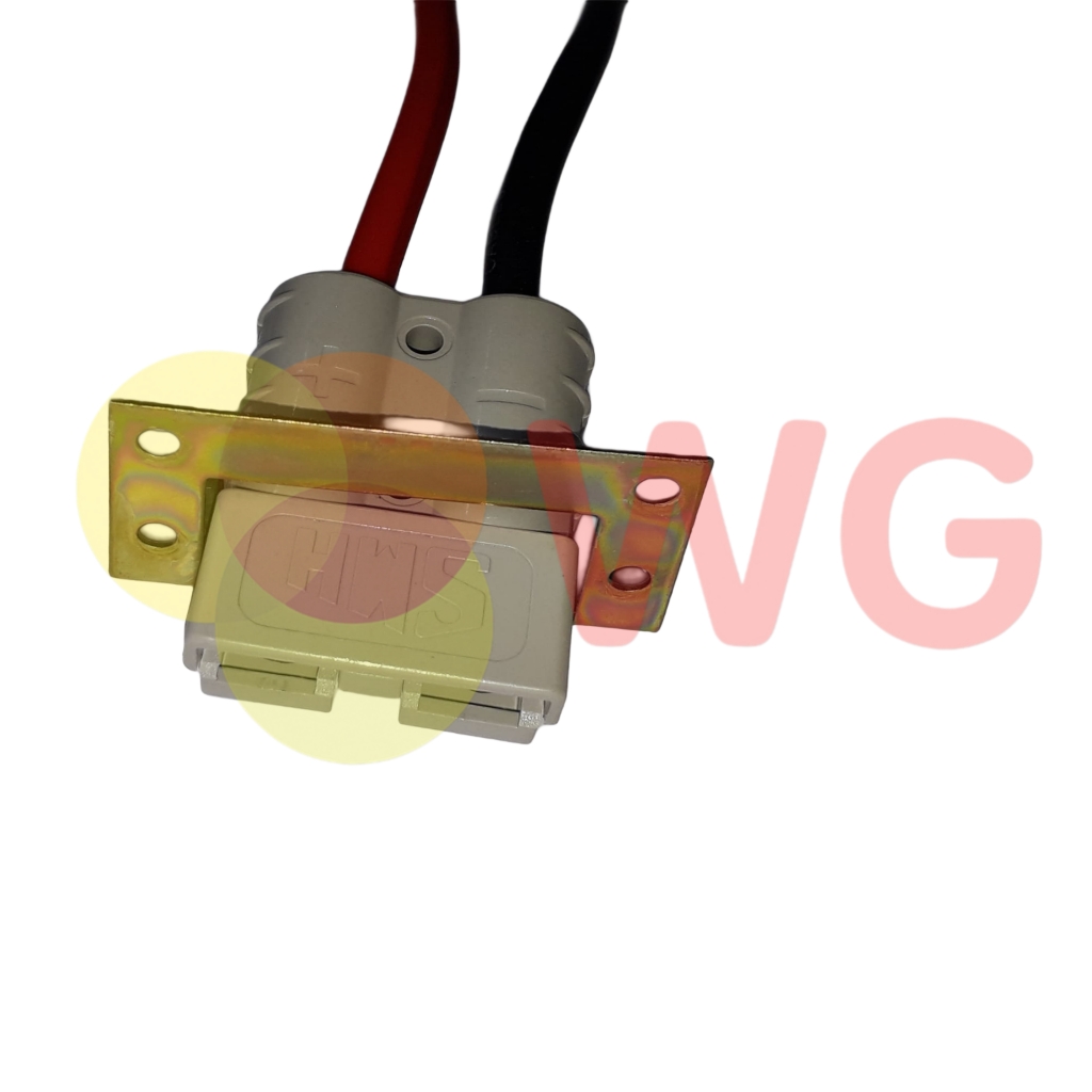 50A H/D 10Mm Clamp Ev Charging Connector - Color: Black
