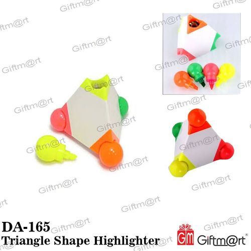 Assorted Pyramid Shape Highlighther Pen