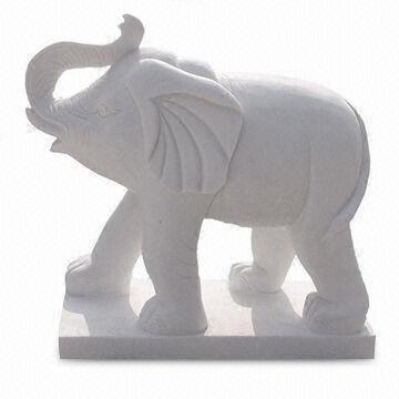 White Elephant Animal Sculpture