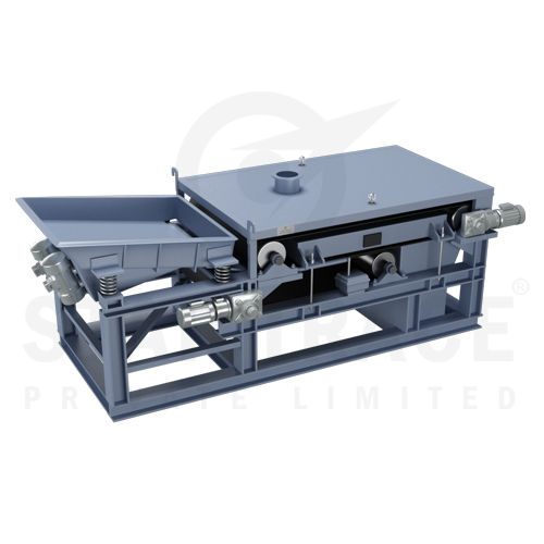 Magnetic Concentrator Separator - Electromagnetic Feeder, Dual Conveyor System | Superior Magnetic Separation for Metal Chips and Mineral Beneficiation