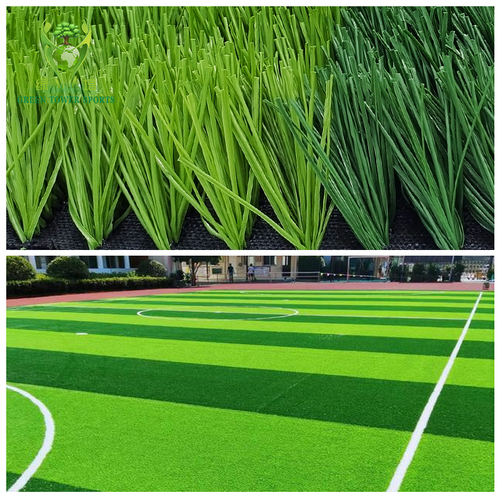 Artificial Grass For Sport Field - Color: Dark Green + Light Green