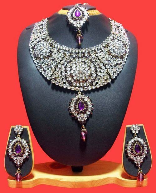 Delightful Purple Necklace Set