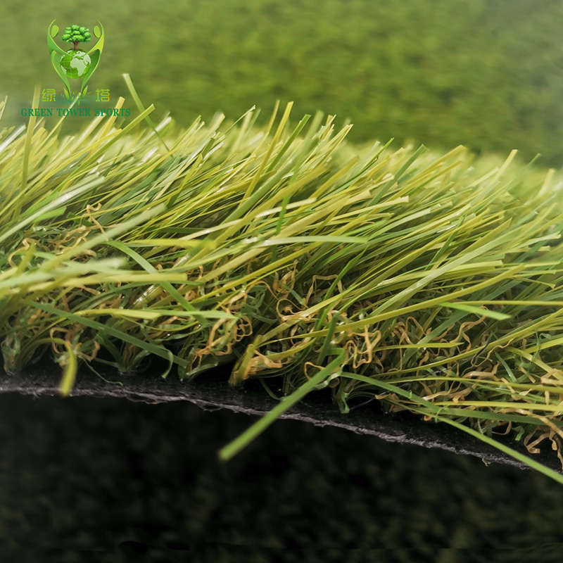 Garden Landscaping Artificial Turf - PE Yarn 45mm Pile Height 4 Stone Colors | UV Resistant Good Water Permeability All Year Green Suitable for Sports and Residential Use