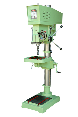 25mm Pillar Type Drilling Machine - Close Graded Casting, En Steel Components, Hardened Quill and Spindle, IS: 2199 Compliance