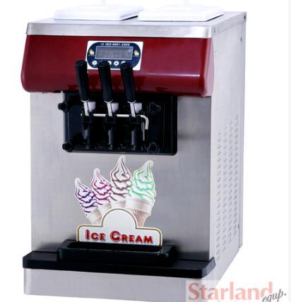 Red Color Countertop Soft Ice Cream Machine