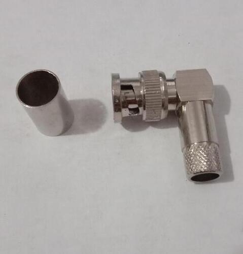 BNC Male Right Angle Crimp Connector for LMR-400 Coaxial Cable