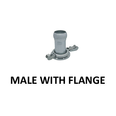 Stainless Steel Bauer Coupling Male With Flange