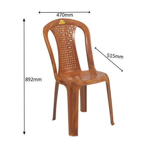 Contemporary Style Plastic Chair With 1 Year Of Warranty No Assembly Required