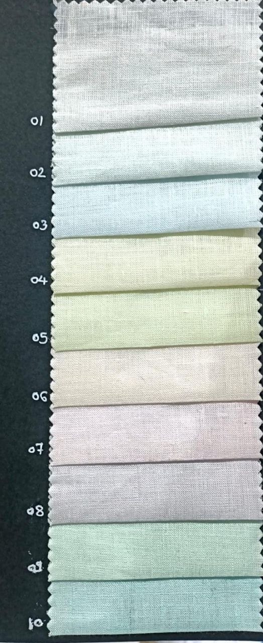 100% Linen 40 Lea Shirting Fabric