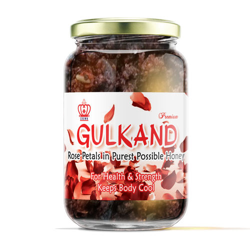 Gulkand - Pure Honey Infused Rose Petal Preserve, Traditional Sweet with Health Benefits for Skin and Eye Care