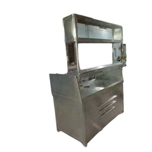 पॉलिश सतह क्षमता के साथ स्टेनलेस स्टील गोलगप्पा काउंटर: 80-120 किलोग्राम/घंटा