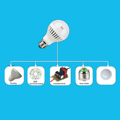 3W B22 LED Bulb Plastic Housing