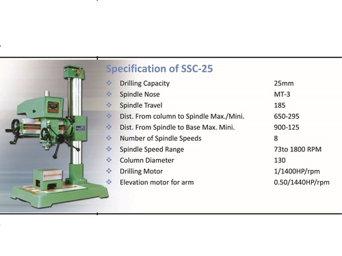 25mm Cap Fine Feed Radial Drilling Machine