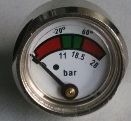 Diaphragm Pressure Gauge 23mm For Fire Extinguisher Valve By Ningbo Yontai Fire Protection Factory