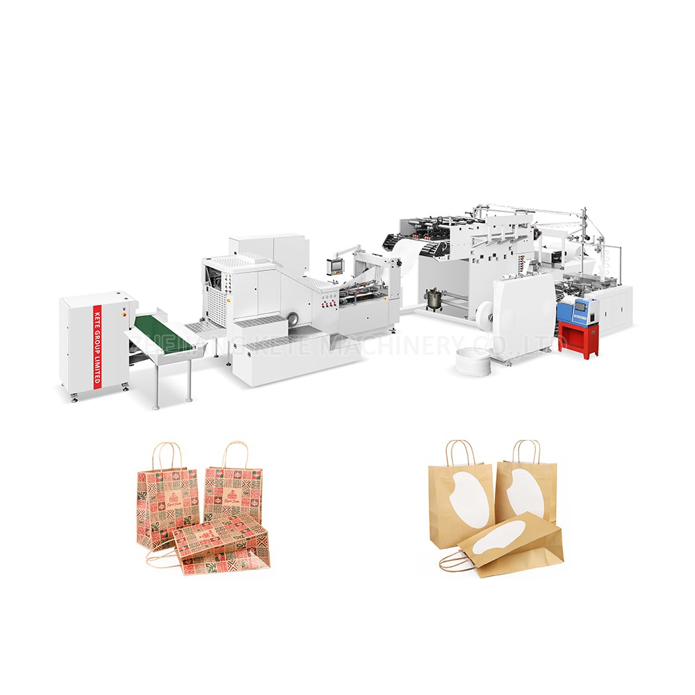 KTPM-A2 Automatic High Speed Paper Bag Machine With Flexo Printing Machine - Steel & Aluminum 10m x 2m x 2m | Low Power Accurate Printing High Efficiency