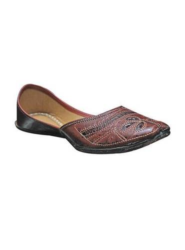 Port Tan Women's Leather Punjabi Jutti