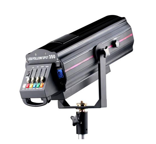 LED Spot Light - Aluminum Alloy, 70x35x28cm, Black | 350W COB LED, 2000W Brightness, Dimmer, Zoom, Color Change, Adjustable Beam Angle