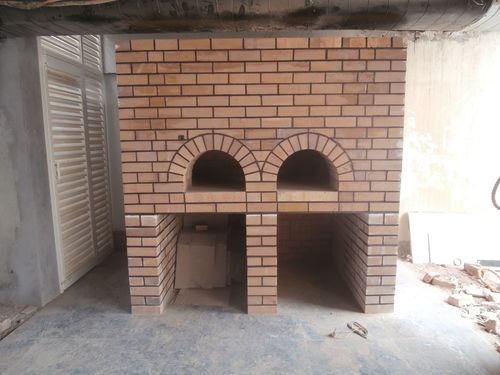 Double Door Wood And Gas Fired Brick Pizza Oven