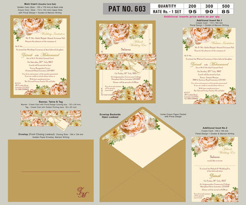 Wedding Invitation Cards Printing Services