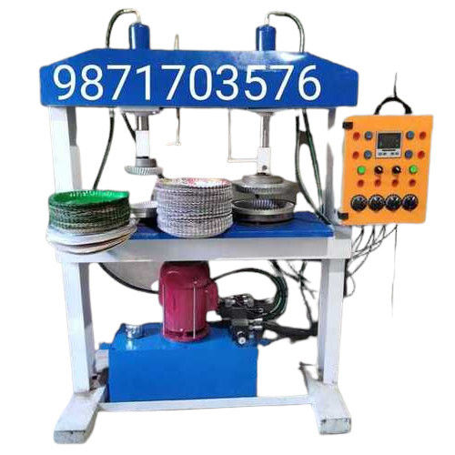 Hydraulic Double Die Paper Plate Making Machine